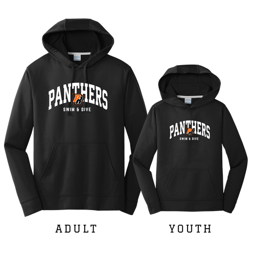 PC590H/PC590YH Port & Co™ Performance Fleece Pullover Hooded Sweatshirt (BLACK PR Sw 3)