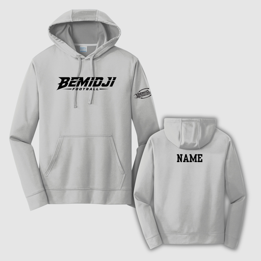 Port & Co™ Performance Fleece Pullover Hooded Sweatshirt - (SILVER) BYF2026