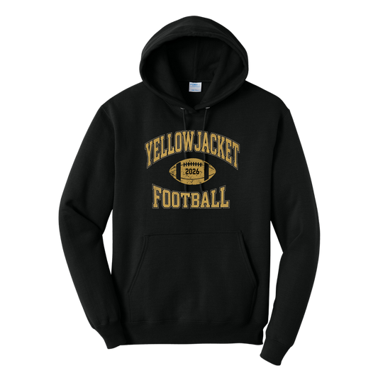 **TALL SIZES** Port & Co™ Tall Core Fleece Pullover Hooded Sweatshirt. PC78HT - Black P3