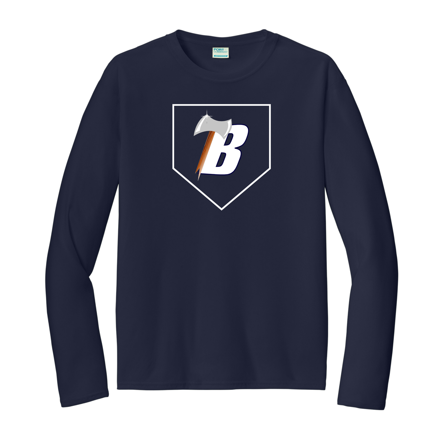 Port & Co™ Long Sleeve Performance Tee - NAVY (SB 1)