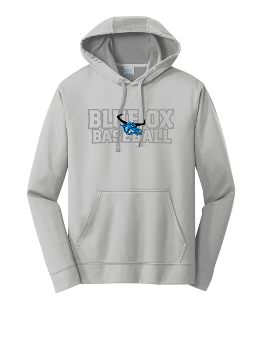 Port & Co™ Performance Fleece Pullover Hooded Sweatshirt - SILVER (BLUE OX 3)