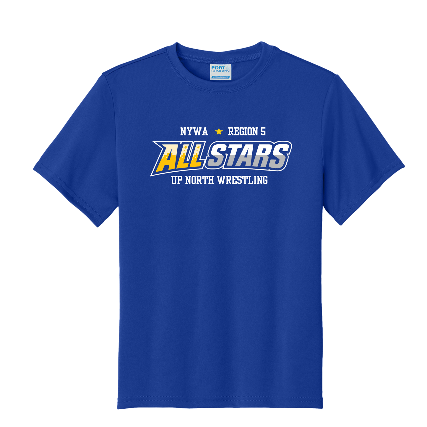 Port & Co™ Youth Performance Tee - TRUE ROYAL (NYWA Wrestling)