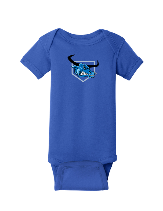 Rabbit Skins™ Infant Short Sleeve Baby Rib Bodysuit - RS4400 (ROYAL) Blue OX 1