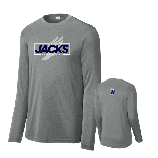 Sport-Tek® Long Sleeve PosiCharge® Competitor™ Tee - Grey Concrete Heather (BHS TRACK 2)