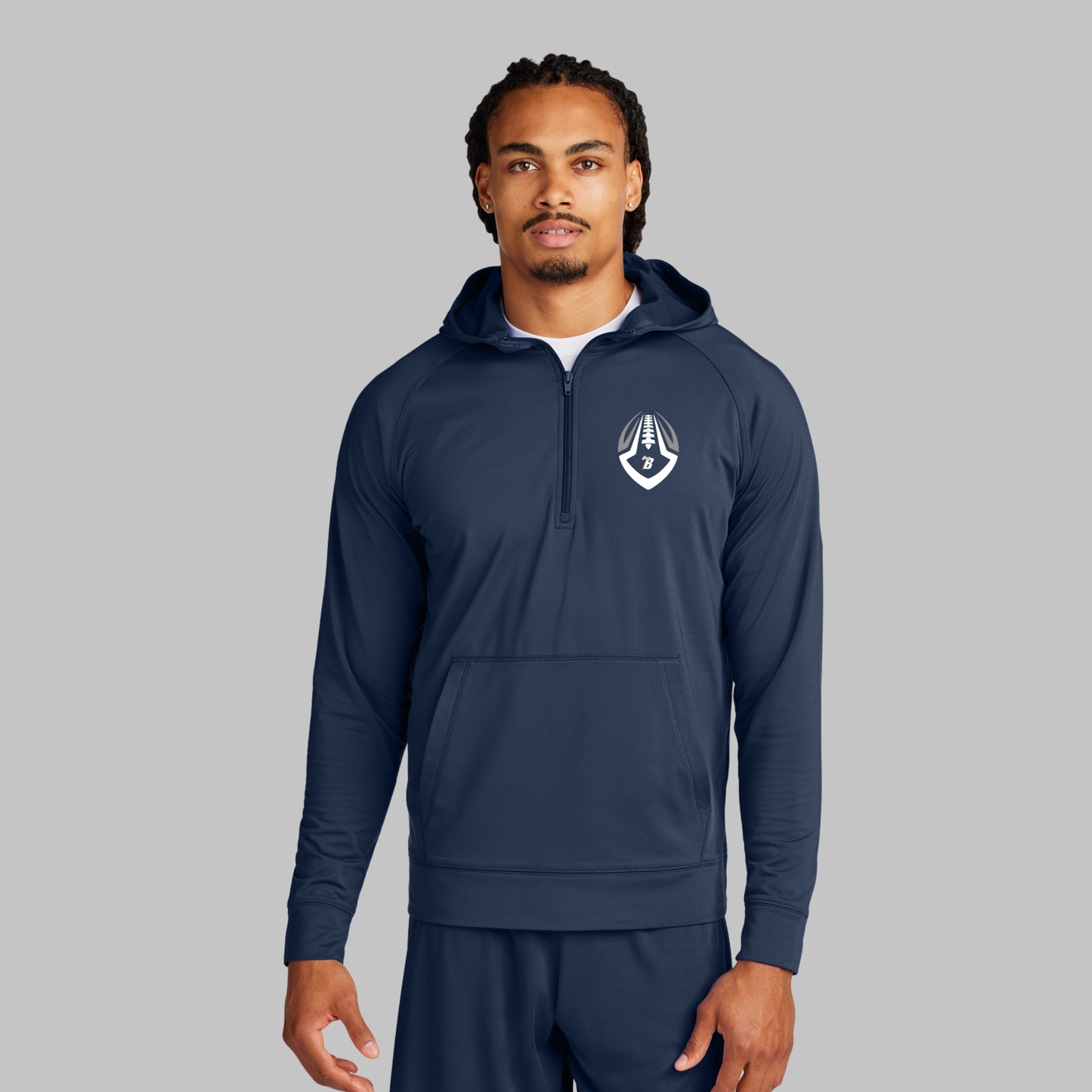 Sport-Tek® Sport-Wick® Stretch 1/2-Zip Hoodie - ST856 (FBcoach)