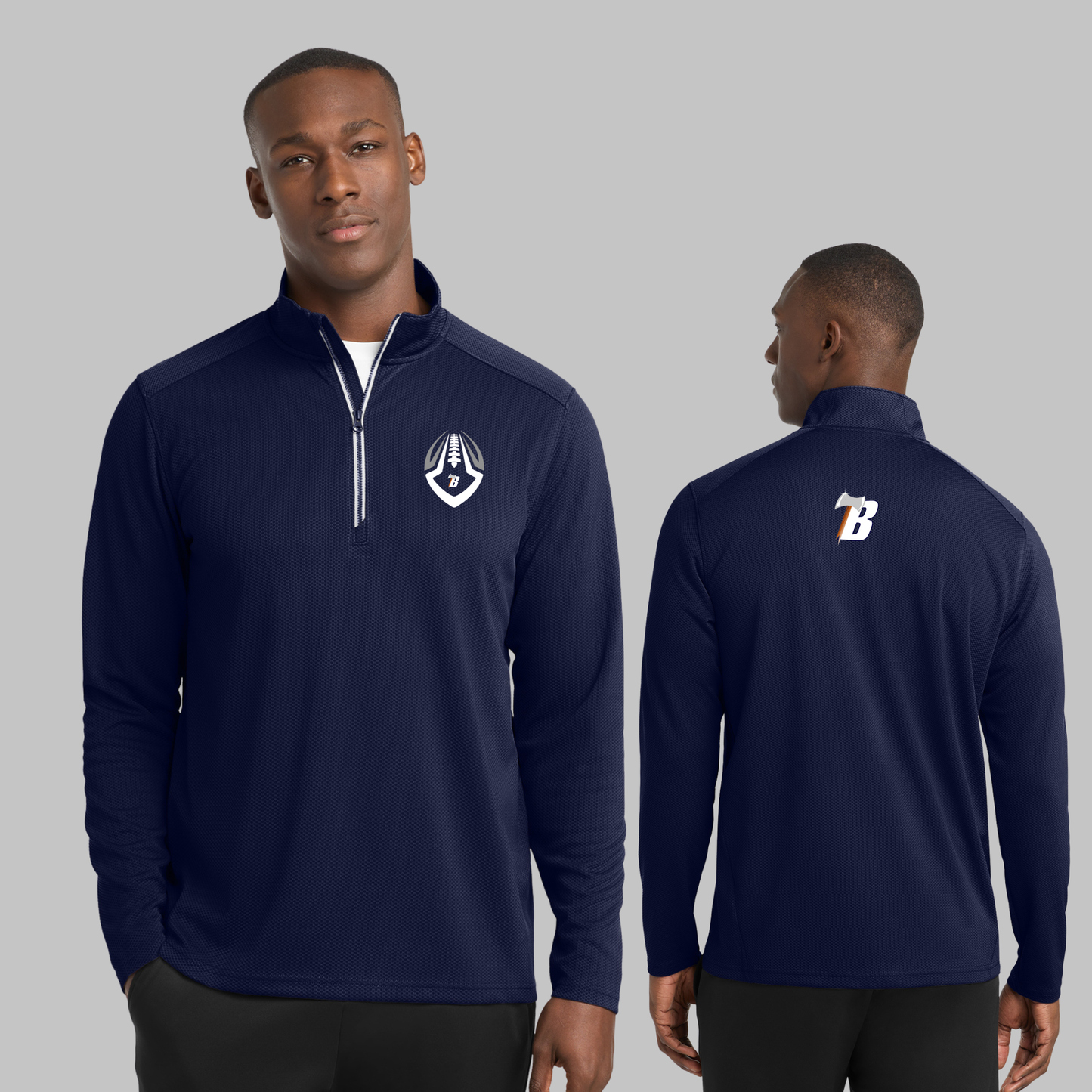 Sport-Tek® Sport-Wick® Textured 1/4-Zip Pullover- ST860 (FBcoach)