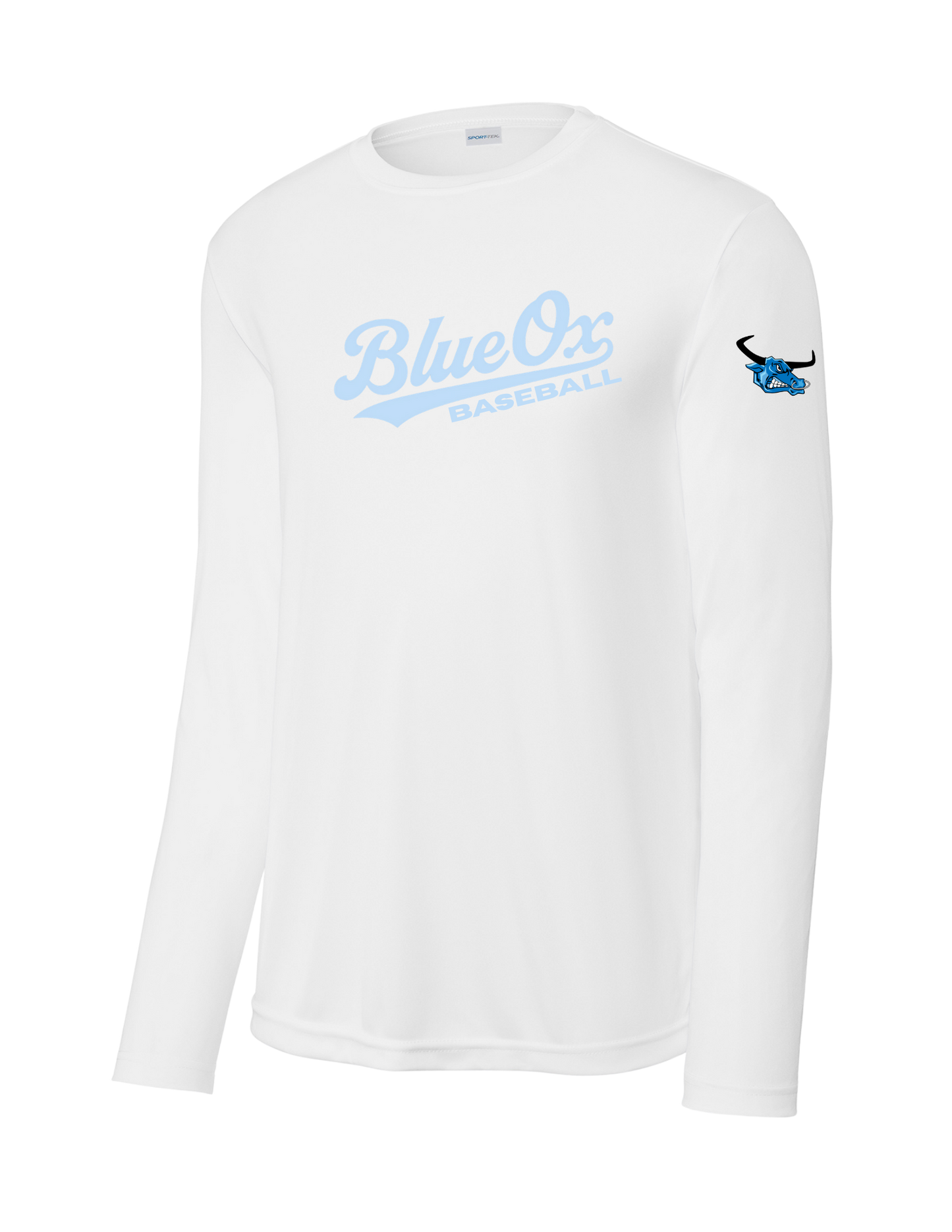 Sport-Tek® Long Sleeve PosiCharge® Competitor™ Tee - WHITE (BLUE OX 4)