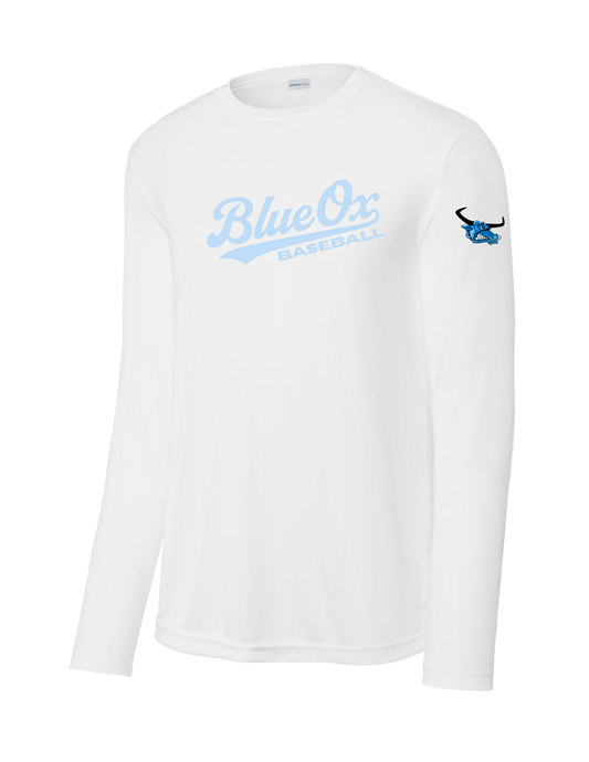 Sport-Tek® Long Sleeve PosiCharge® Competitor™ Tee - WHITE (BLUE OX 4)