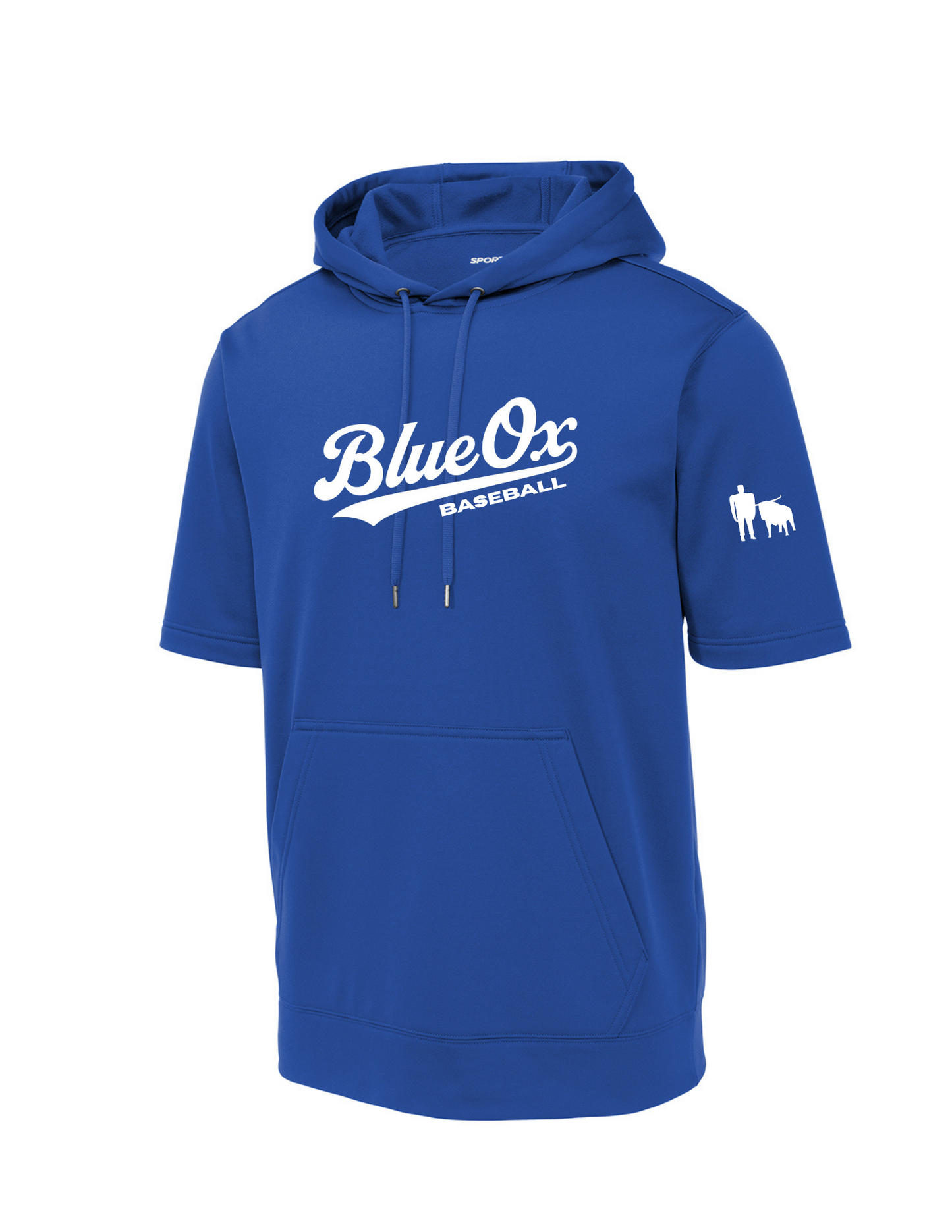 Sport-Tek® Sport-Wick® Fleece Short Sleeve Hooded Pullover - ROYAL (BLUE OX 2)