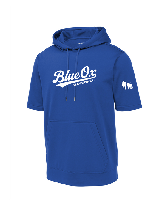 Sport-Tek® Sport-Wick® Fleece Short Sleeve Hooded Pullover - ROYAL (BLUE OX 2)