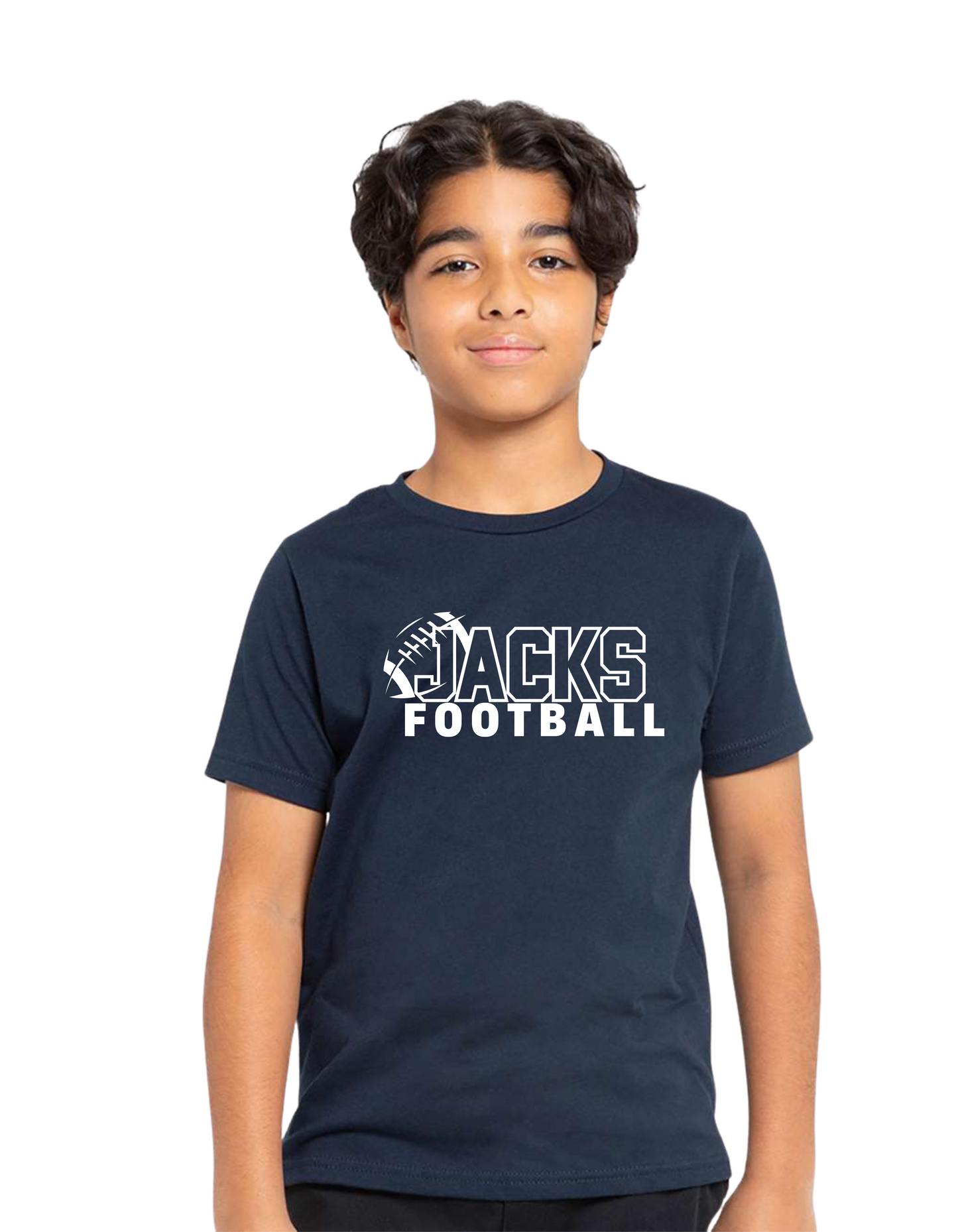 Youth Cotton Navy T-Shirt (BHS Football)