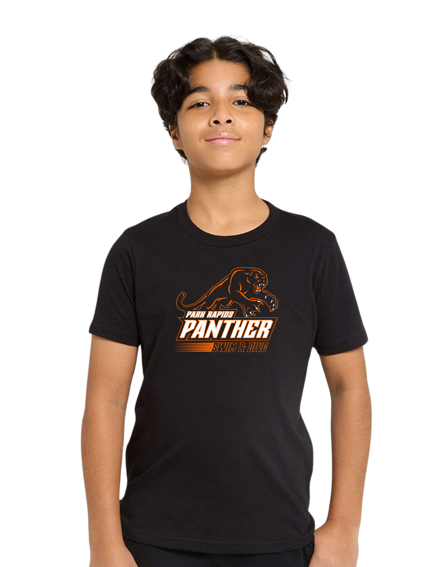 Youth Cotton Black T-Shirt (PR Swim)