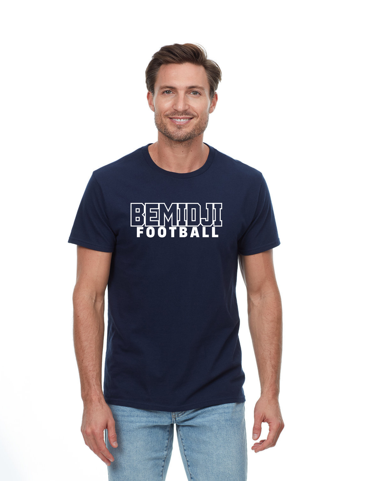 Unisex Adult T-Shirt Navy (BHS Football)