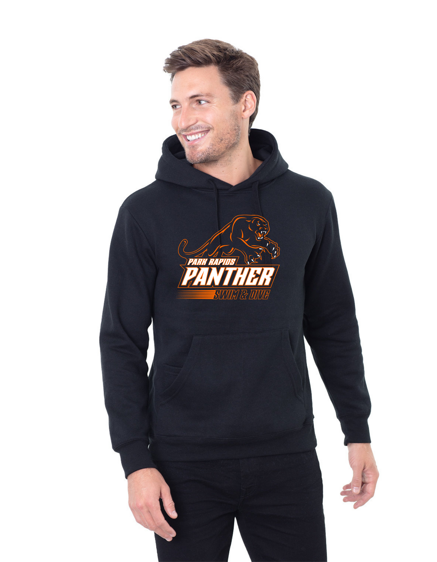 Hooded Sweatshirt Adult - Unisex - Black(PR Swim)