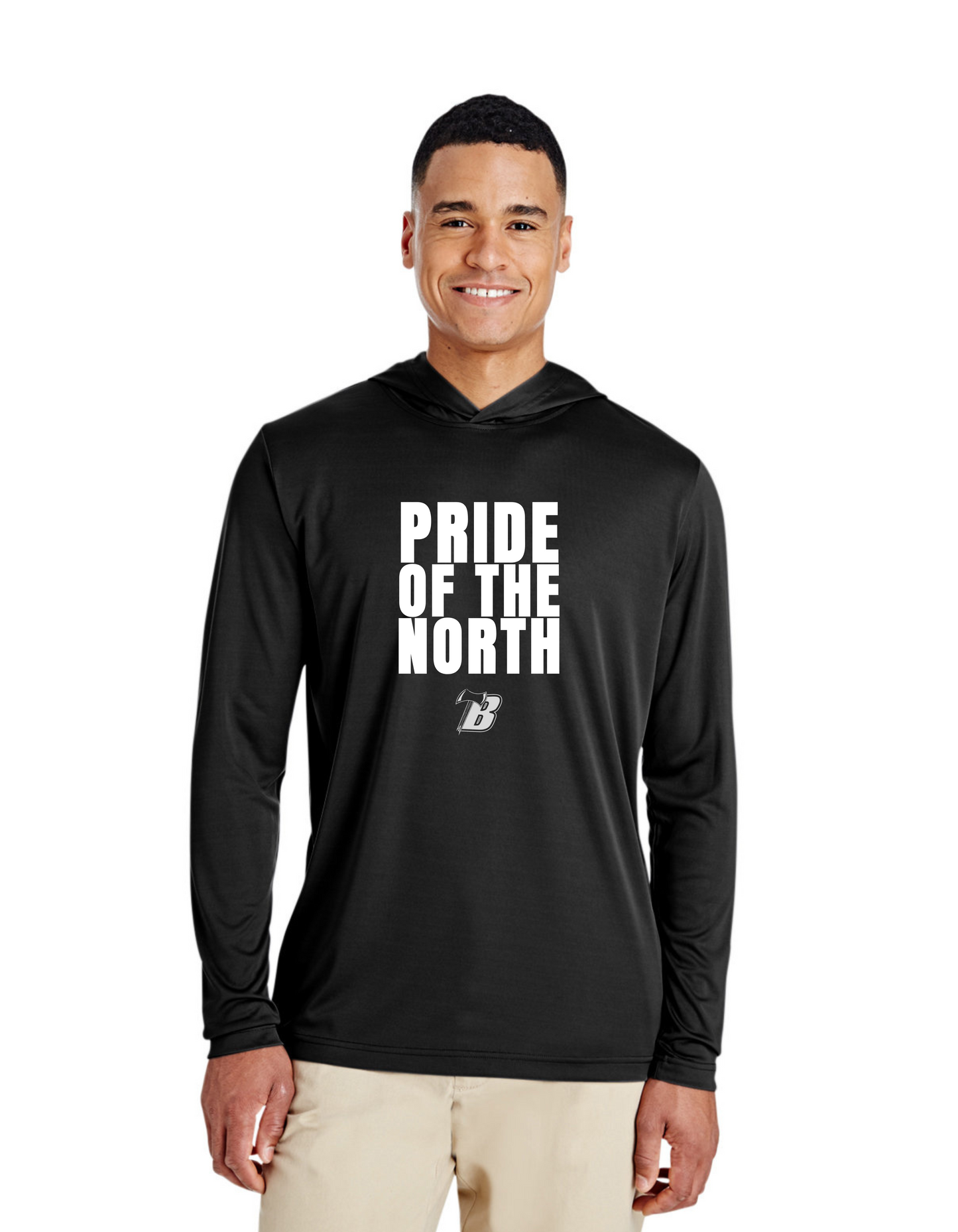 Men's Zone Performance Hooded Long Sleeve Pride of the North (BHS Football)