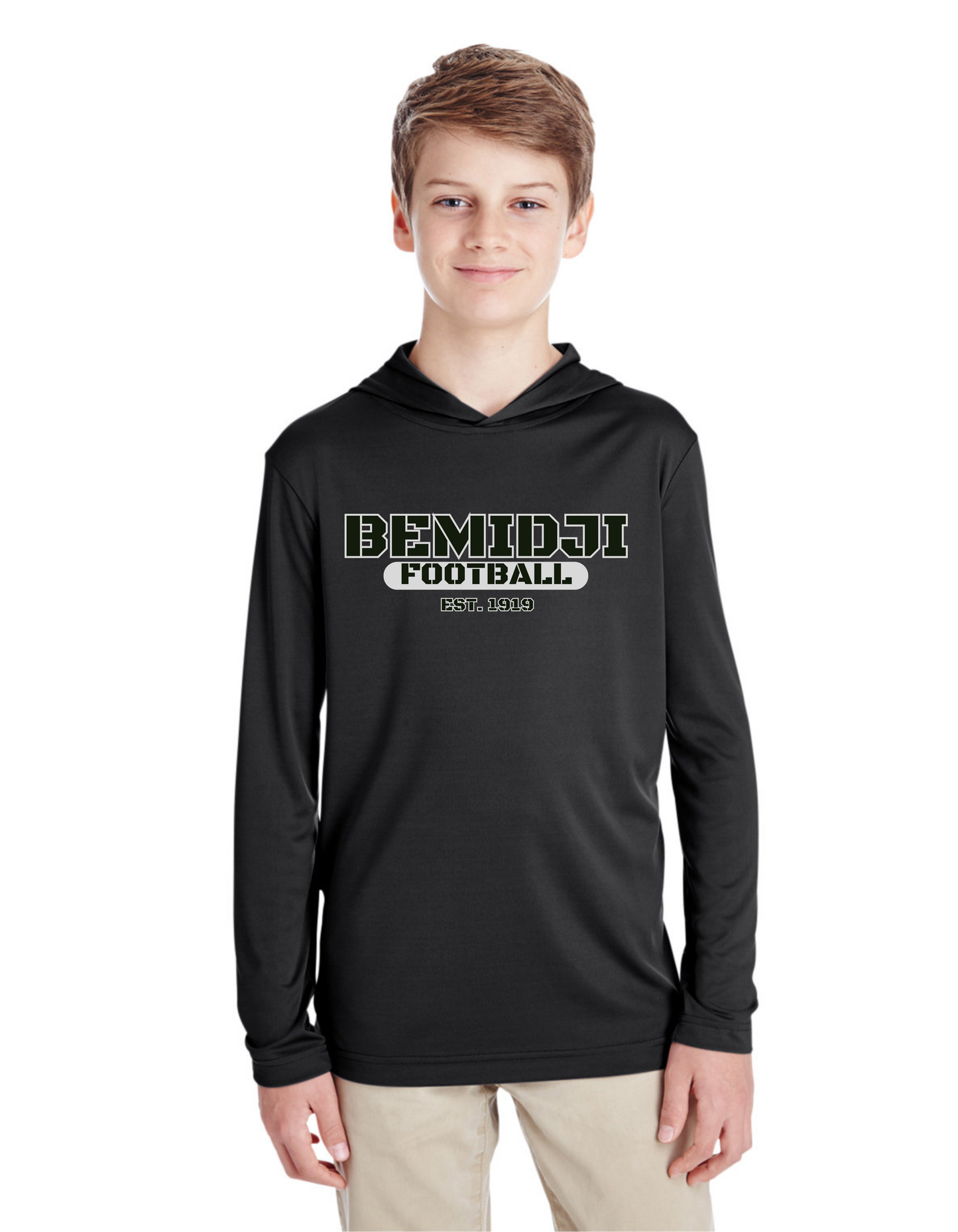 Youth Light Weight Hooded Long Sleeve (BHS Football)