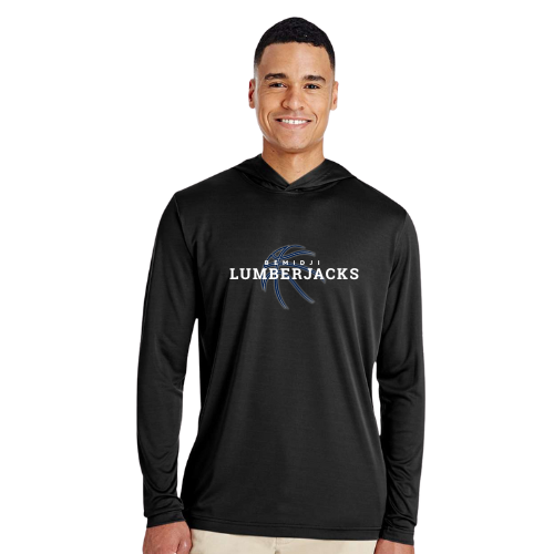 Men's Zone Performance Hooded Long Sleeve - BLACK (BHS Basketball)