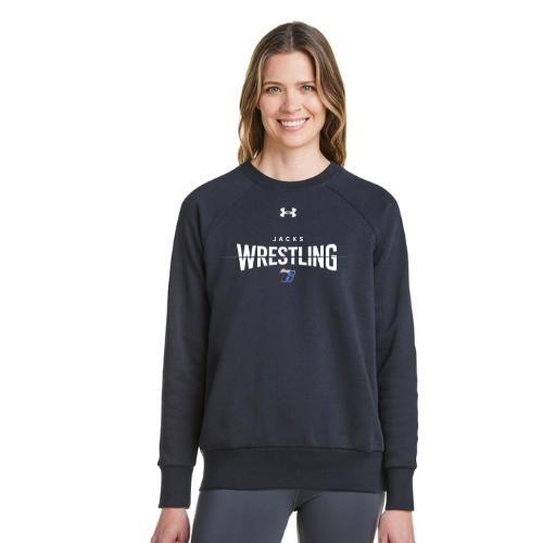 Under Armour Women's Fleece Crewneck - BLACK (BHS Wrestling 1)