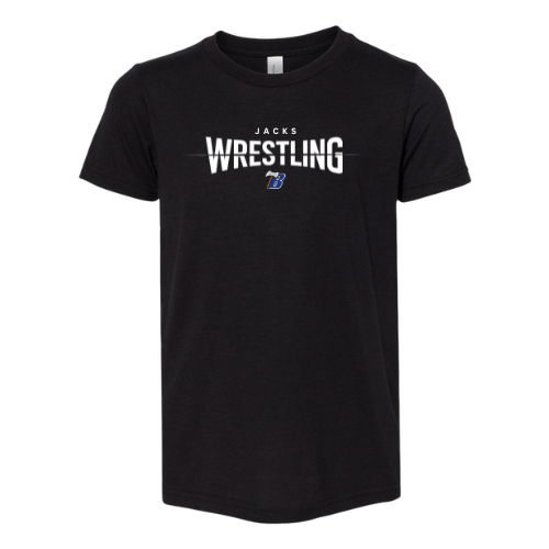 Youth Bella Canvas Triblend Tee - BLACK (BHS Wrestling 1)