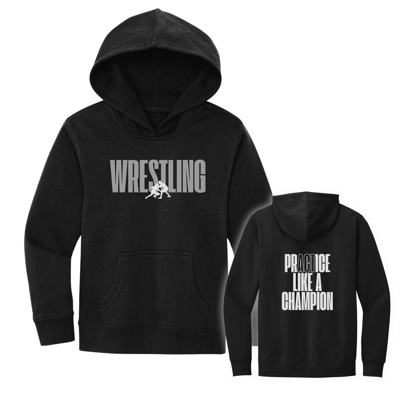 Youth District Hoodie - Like A Champion - BLACK (BYW)