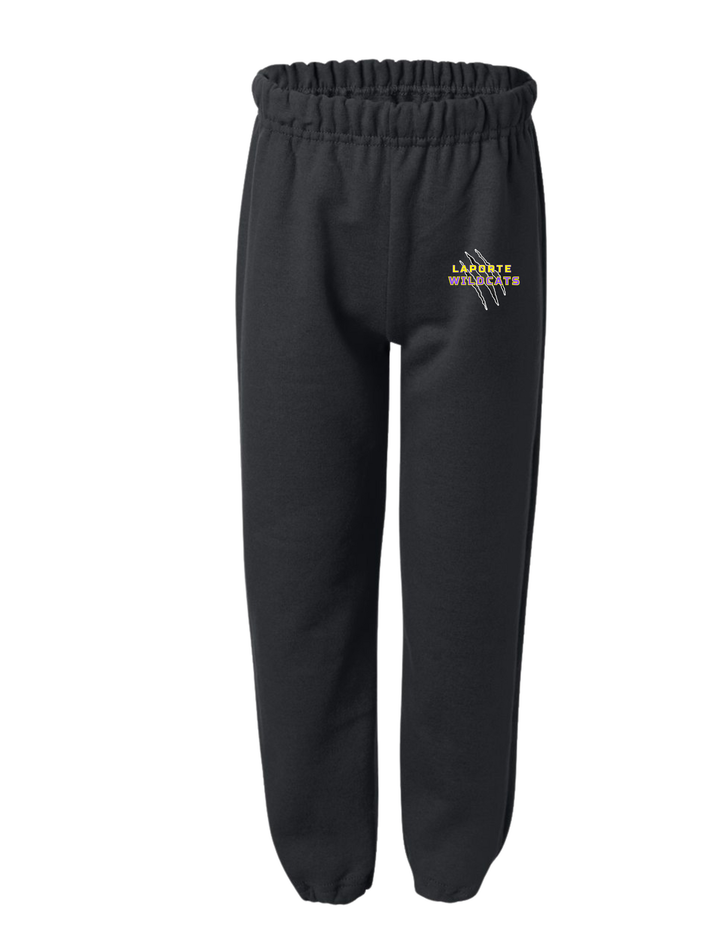 Youth GIldan Sweatpants Heavy Cotton - BLACK (Laporte)