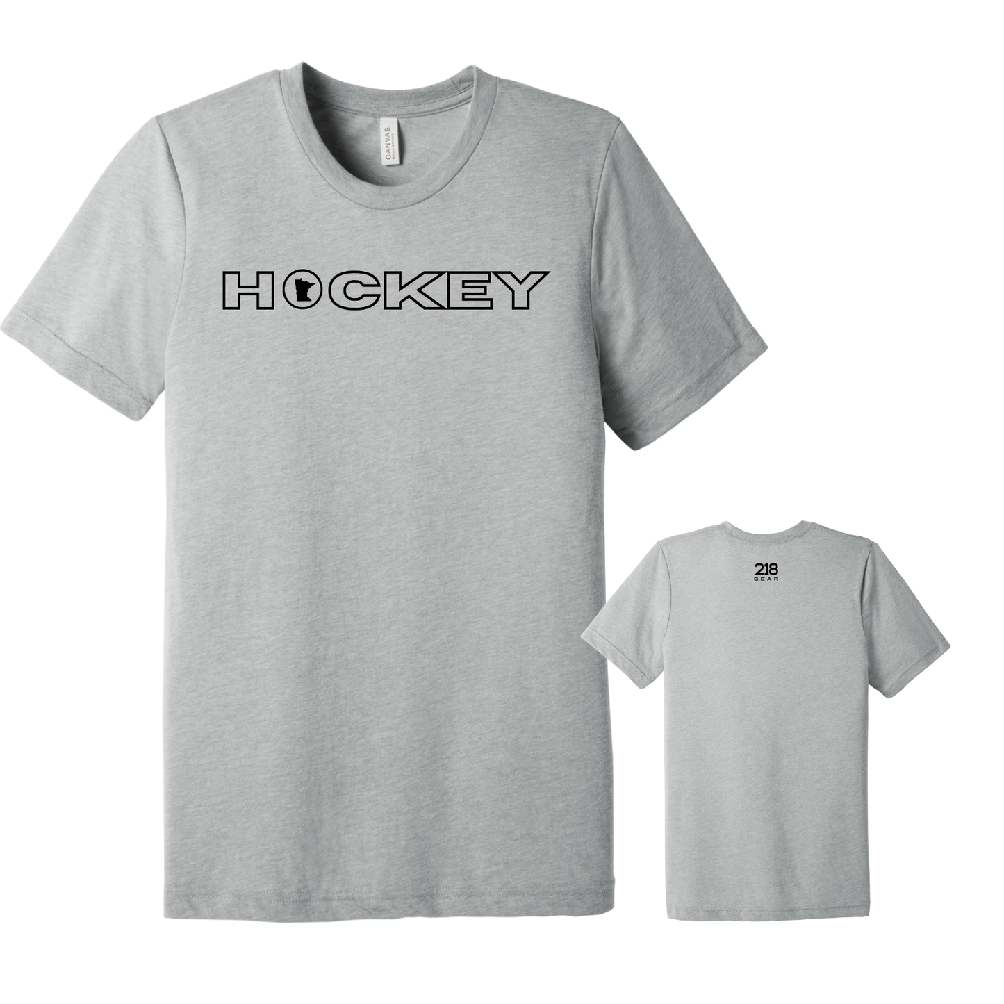 Triblend Hockey Tee - Athletic Grey (Hockey 11)