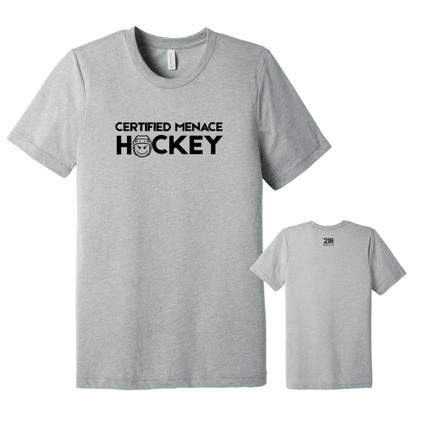 Triblend Hockey Tee - Athletic Grey (Hockey 16)
