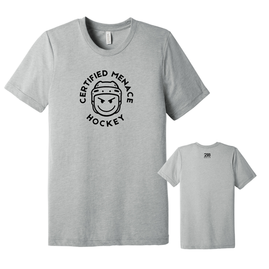 Triblend Hockey Tee - Athletic Grey (Hockey 17)