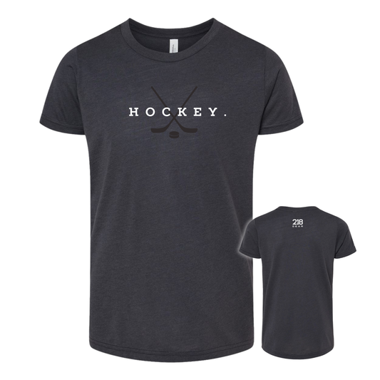 Triblend Hockey Tee - Dark Grey (Hockey 2)