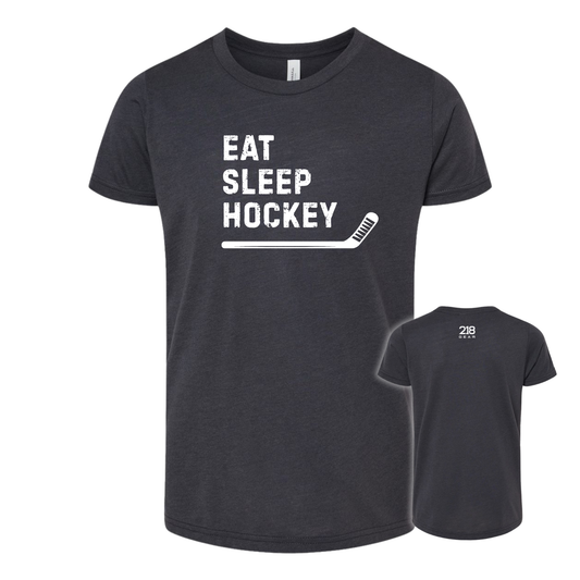 Triblend Hockey Tee - Dark Grey (Hockey 4)