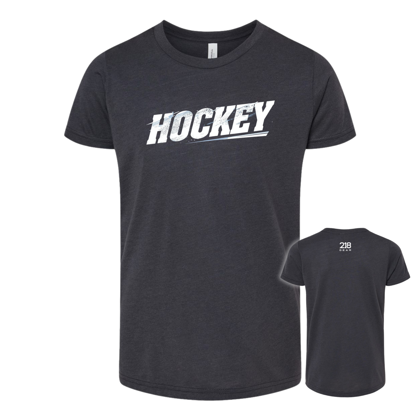 Triblend Hockey Tee - Dark Grey (Hockey 5)